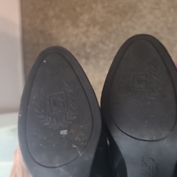 Chaps Candence Black Suede Leather Boots - Picture 6 of 10